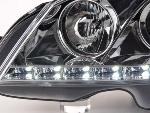 Paire de feux phares Daylight led Mercedes Classe C W204 07-10 chrome