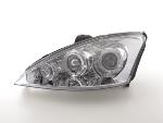 Paire de feux phares Angel Eyes Ford Focus de 98-01 chrome