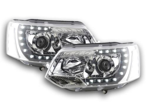 Paire de feux phares Daylight led VW Bus T5 09-15 chrome