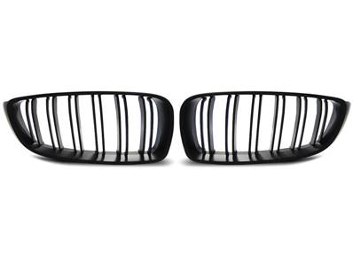 Grilles calandre BMW serie 4 F32/F33/F36 de 2013 a 2020 Noir mat Double barre