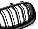 Calandre BMW Serie 5 E60/E61 03-10 Noir Glossy Double Barres