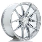 Jante JR Wheels JR44 18x8 ET20-42 - 5 trous sur mesure - Silver machined face
