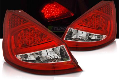 Paire de feux arriere Ford Fiesta MK7 08-12 LED rouge blanc