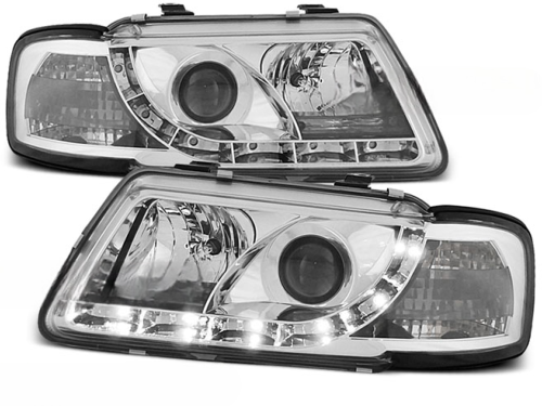 Paire de feux phares Audi A3 8L de 1996 a 2000 Daylight led chrome