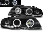 Paire de phares BMW serie 3 E46 Coupe 99-03 angel eyes noir