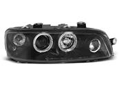 Paire de feux phares Fiat Punto 99-03 angel eyes noir