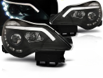 Paire de feux phares Opel Corsa D de 2011 a 2014 LED DRL LTI noir