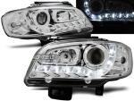 Paire de feux phares Seat Ibiza / Cordoba 99-02 Daylight led chrome