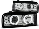 Paire de feux phares VW Corrado 88-95 angel eyes chrome