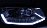 Paire de feux phares VW T6 15-19 led LTI DRL chrome