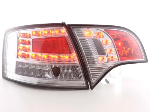 Paire de feux arrière Audi A4 8E Break 2004 a 2008 Chrome Led