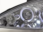 Paire de feux phares Angel Eyes Ford Focus de 98-01 chrome