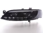 Paire de feux phares Daylight Led Opel Vectra B de 99-02 Noir