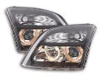 Paire de feux phares Angel Eyes Opel Vectra C de 02-04 Noir