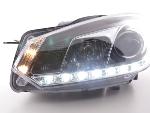 Paire de feux phares Daylight DRL Led VW Golf 6 de 08-12 Chrome