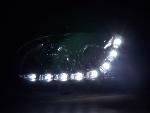 Paire de feux phares Daylight led DRL VW Golf 3 de 1991 a 1997 chrome