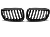 Paire de grilles de calandre BMW X5 E53 de 2004 a 2006 Noir mat