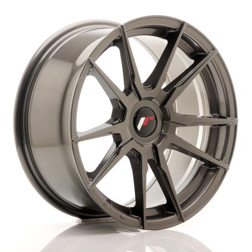 Jante JR Wheels JR21 17x8 ET35 Blank Hyper Gray