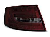 Paire de feux arriere Audi A6 C6 berline 04-08 LED BAR rouge fume