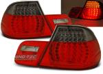 Paire de feux arriere BMW serie 3 E46 cabriolet 99-03 LED rouge fume