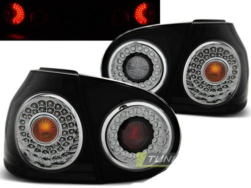 Paire de feux arriere VW Golf 5 03-09 noir led