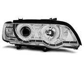 Paire de feux phares BMW X5 E53 99-03 angel eyes CCFL Xenon Chrome