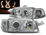 Paire de feux phares Fiat Punto 93-99 angel eyes chrome