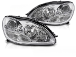 Paire de feux phares Mercedes classe S W220 98-02 Design chrome