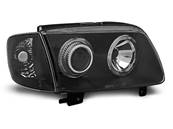 Paire de feux phares VW Polo 6N2 99-01 angel eyes noir