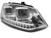 Paire de feux phares VW Polo 6R 09-14 led U-Type chrome