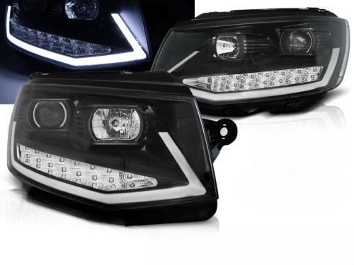 Paire de feux phares VW T6 de 2015 a 2019 led LTI DRL noir