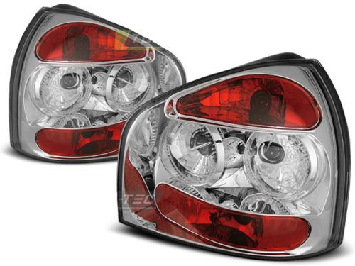 Paire de feux arrière Audi A3 8L 96-00 chrome