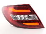 Paire feux arrire Mercedes Classe C W204 Berline 2011 a 2014 Rouge Chrome Led