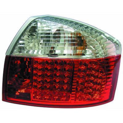 Paire de Feux arriere Design Audi A4 8E Berline 2000 a 2004 Rouge Led