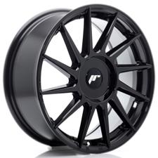 Jante JR Wheels JR22 17x7 ET20-40 - Trous sur mesure - Noir Brillant
