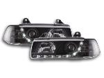 Paire de feux phares Daylight Led DRL BMW serie 3 E36 Berline 92-98 Noir