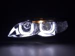 Paire de feux phares Angel Eyes BMW serie 3 E46 Break 02-05 chrome