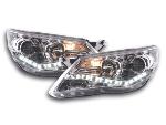 Paire de feux phares Daylight led VW Tiguan 07-11 Chrome