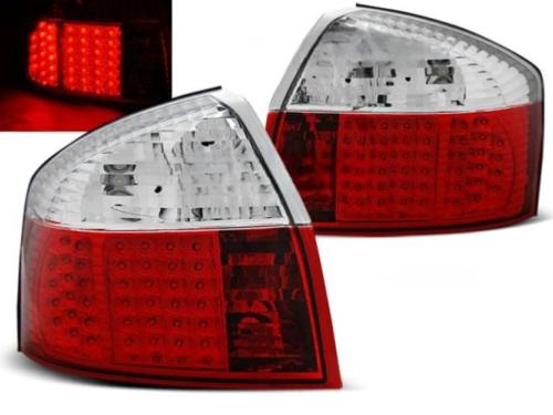 Paire de feux arriere Audi A4 berline de 2000 a 2004 LED rouge et blanc