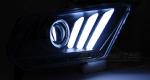 Paire de feux phares Ford Mustang 10-13 LED LTI noir