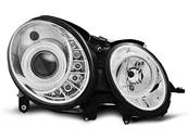 Paire de feux phares Mercedes classe E W211 02-06 Daylight led chrome