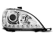 Paire de feux phares Mercedes ML W163 01-05 Daylight led chrome