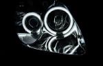 Paire de feux phares Mercedes SLK R170 96-04 angel eyes CCFL chrome