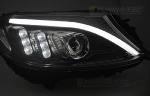 Paire de feux phares Mercedes Classe C W205 14-18 DRL LTI LED Noir