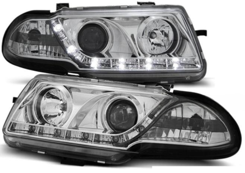 Paire de feux phares Opel Astra F 91-94 Daylight led chrome