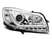 Paire de feux phares Opel Insignia de 2008 a 2012 Tube Light Led DRL chrome