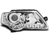 Paire de feux phares VW Passat B6 3C 05-10 Daylight led chrome