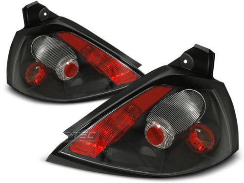 Paire de feux arriere Renault Megane 02-05 noir