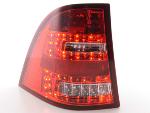 Paire de feux arrire Mercedes ML W163 98-05 Rouge Chrome Led