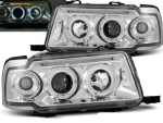 Paire de feux phares Audi 80 B4 berline 91-96 Angel eyes chrome